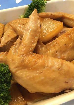 鶏手羽先と大根のてりてり煮-レシピのメイン写真