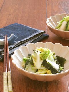 火を使わず簡単☆白菜とわかめナムル-レシピのメイン写真