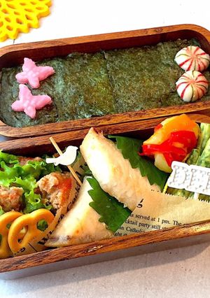 かじき玄米味噌焼き 弁当 詰め方-レシピのメイン写真