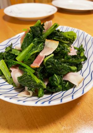 菜花ベーコン炒め-レシピのメイン写真