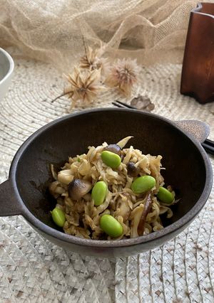 きのこと切り干し大根のにんにく醤油炒め-レシピのメイン写真