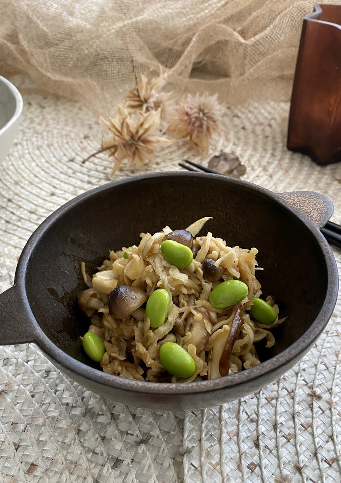 きのこと切り干し大根のにんにく醤油炒め-レシピのメイン写真