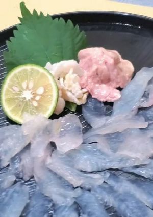 カワハギさばき方と刺身-レシピのメイン写真