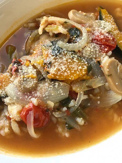 彩り野菜と玄米のスープごはん-レシピのメイン写真