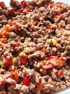 野菜嫌いさんにも!カラフル肉みそ炒め-レシピのメイン写真