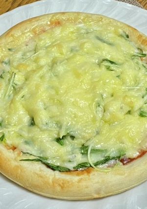シラスと水菜のピザ・冷凍生地で-レシピのメイン写真