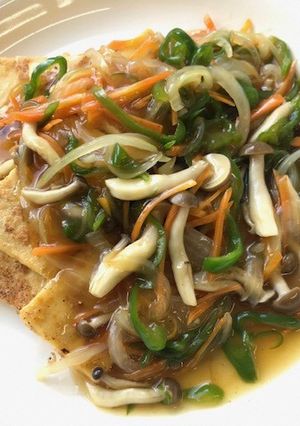 焼き豆腐の野菜あんかけ-レシピのメイン写真