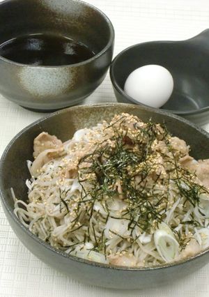 簡単 つけそば 豚つけ蕎麦 　-レシピのメイン写真