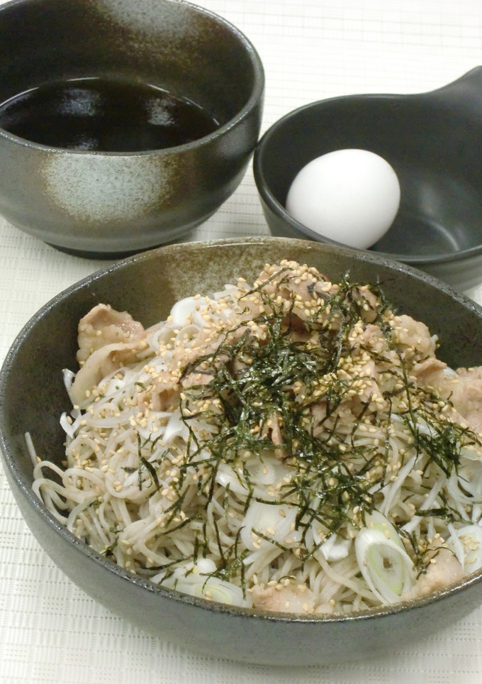 簡単 つけそば 豚つけ蕎麦 　-レシピのメイン写真