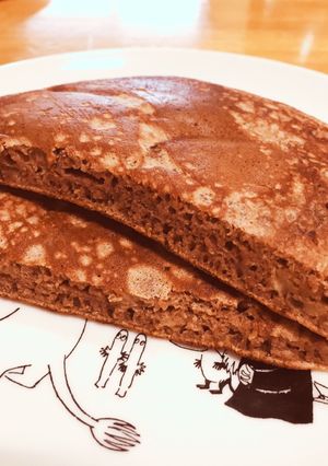 チョコバナナ★ホットケーキ-レシピのメイン写真