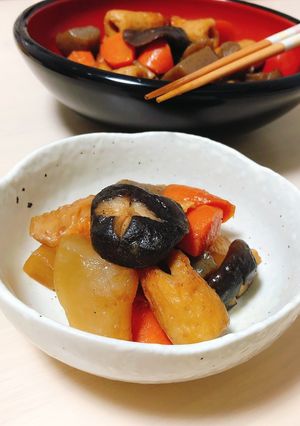 ほっこり染みうま〜根菜とちくわの煮物-レシピのメイン写真