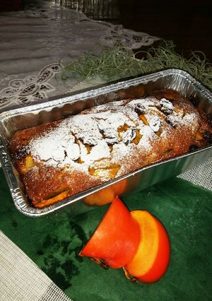 ちょっと贅沢なお手軽柿のケーキ-レシピのメイン写真