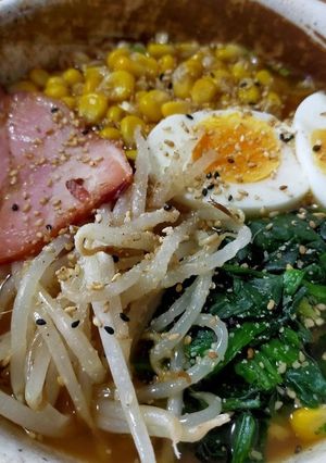 サッポロ一番ごま味ラーメン　ナムルのせ-レシピのメイン写真