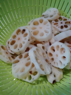 蓮根した処理(簡単)皮付き蓮根-レシピのメイン写真