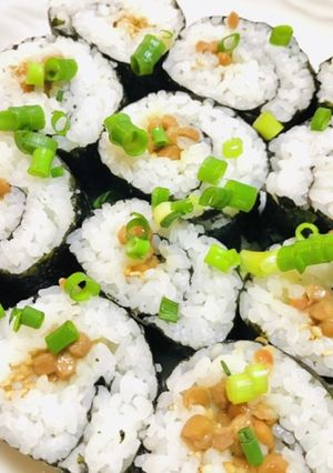 ♬今夜の夕飯は子供が喜ぶ納豆巻き♬-レシピのメイン写真