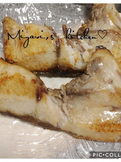 ブリカマニンニクオリーブオイル塩焼き♡-レシピのメイン写真