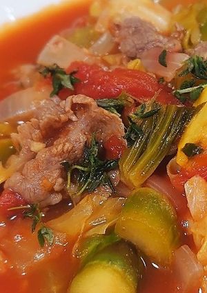 トマトと牛肉のデトックススープ-レシピのメイン写真