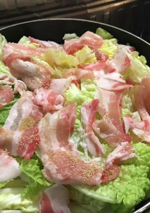ぶた肉はく菜ミルフィーユ-フライパン-レシピのメイン写真