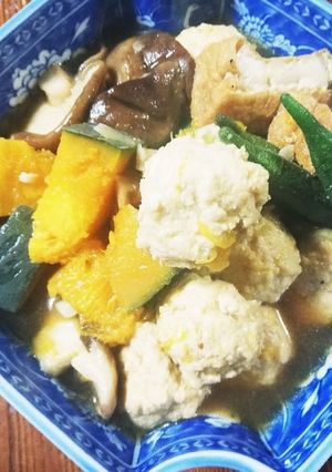 貴女風味で南京、鶏団子の煮物♥ゆりさん風-レシピのメイン写真