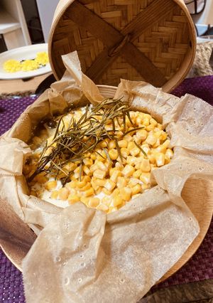 鶏肉としめじのコーンカレマヨせいろ蒸し☆-レシピのメイン写真