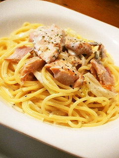 *濃厚*鮭のクリームパスタ*-レシピのメイン写真