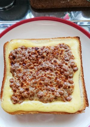 納豆マヨネーズトースト(*^ー^)ノ♪-レシピのメイン写真