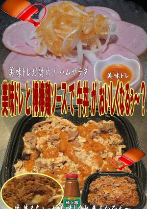 美味ドレと棒棒鶏ソースで牛丼！-レシピのメイン写真