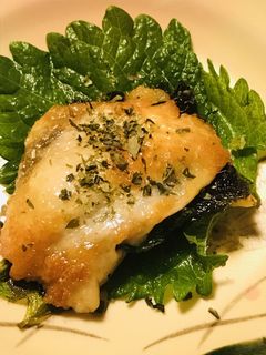鶏皮●大葉と味つけ海苔のはさみ焼き-レシピのメイン写真