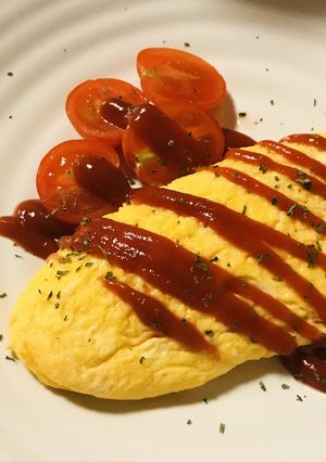 サッと出し●豆乳プラスのプレーンオムレツ-レシピのメイン写真