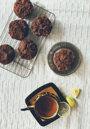 カカオのような風味ヘルシーラギマフィン-レシピのメイン写真