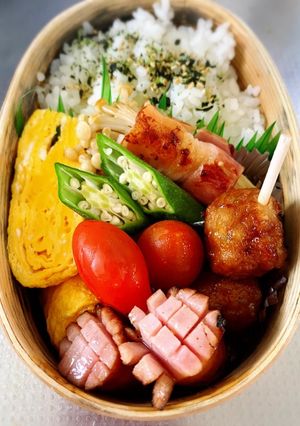 えのきベーコンめんつゆ味弁当-レシピのメイン写真