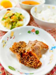 鶏のごま味噌焼♪簡単漬けて焼くだけ!給食-レシピのメイン写真