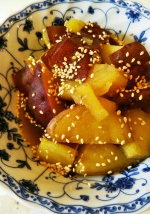 $さつまいもの甘辛煮$-レシピのメイン写真