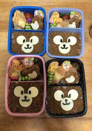 簡単ダッフィー　キャラ弁-レシピのメイン写真