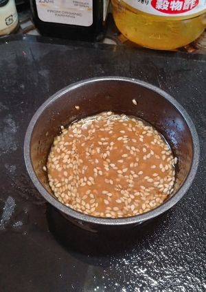 酢味噌ごまドレッシング(手作り使いきり)-レシピのメイン写真