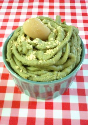 ✿白花豆モンブラン✪抹茶風味✿-レシピのメイン写真