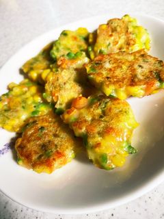 離乳食後期ミックスベジタブルお好み焼き-レシピのメイン写真