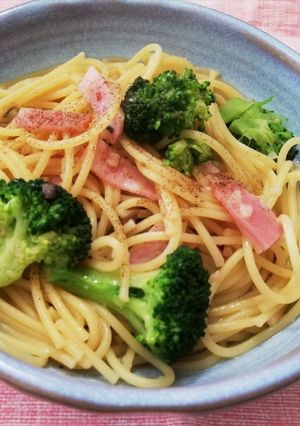 アヒージョの残り汁でミニパスタ-レシピのメイン写真