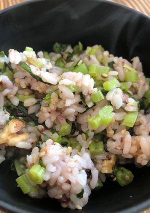 大根葉　炒め混ぜご飯-レシピのメイン写真