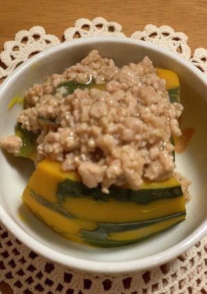 かぼちゃ　そぼろあんかけ-レシピのメイン写真