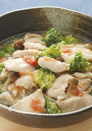 鶏むね肉とブロッコリーの梅あんかけ-レシピのメイン写真