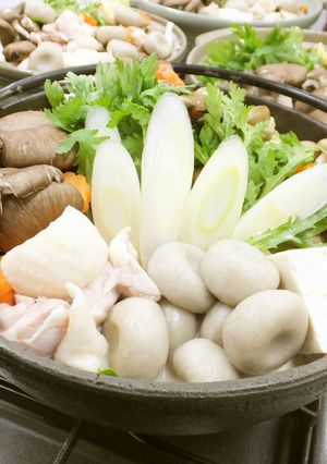 【プロが教える】そば団子と地鶏の豆乳鍋-レシピのメイン写真