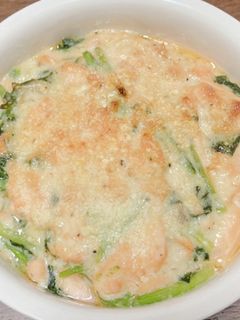 鮭とほうれん草の豆乳グラタン-レシピのメイン写真