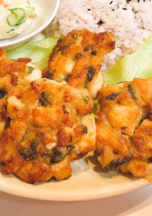 鶏むね肉のコロコロ焼き（大葉入り）-レシピのメイン写真