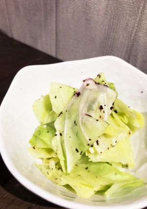 レンチンで簡単ゆかりキャベツ-レシピのメイン写真