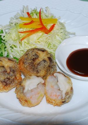海老レンコンの椎茸カツ♪-レシピのメイン写真
