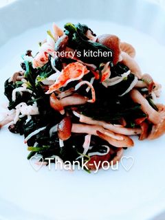 ♡ほうれん草&しめじ♡のバター炒め♪-レシピのメイン写真