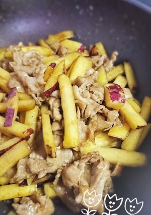 ☆豚肉とさつま芋の甘辛炒め☆-レシピのメイン写真