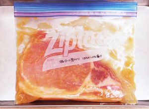 下味冷凍！豚ロース厚切り甘うま味噌漬け-レシピのメイン写真