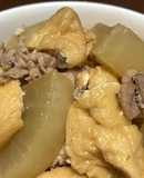 ほっこり！大根と豚コマとおあげさんの煮物